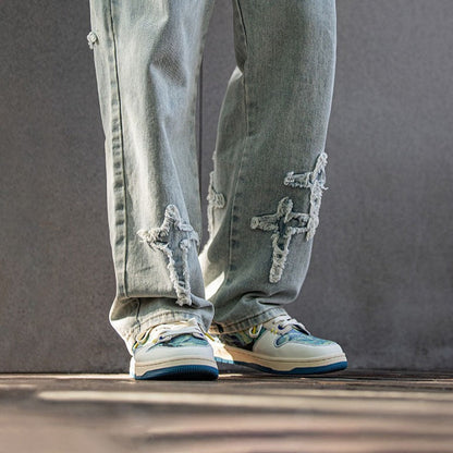 Kunstzinnige Sterrennacht Sneakers voor Mannen