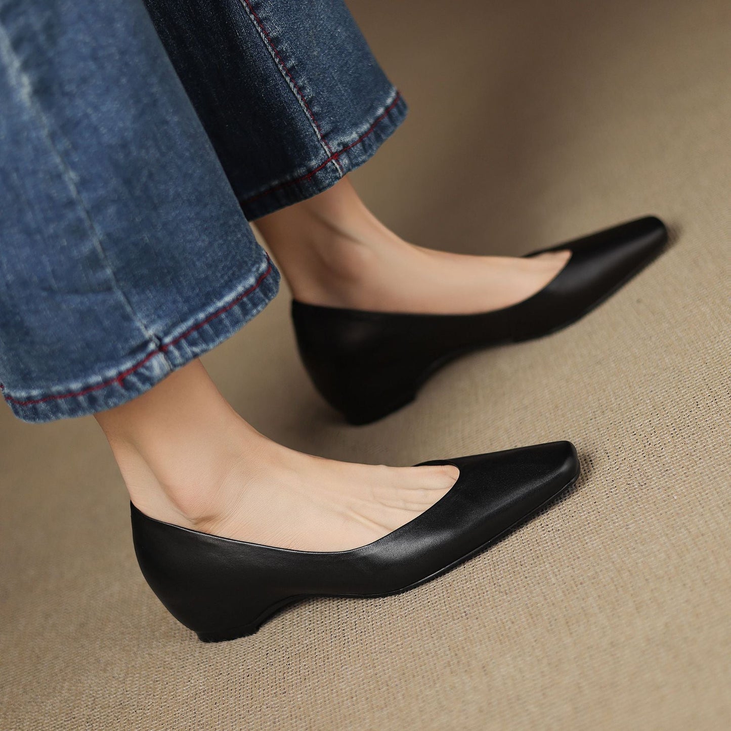 Real Leather Ballet Shoes