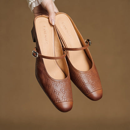 Authentic Leather Slide Shoes