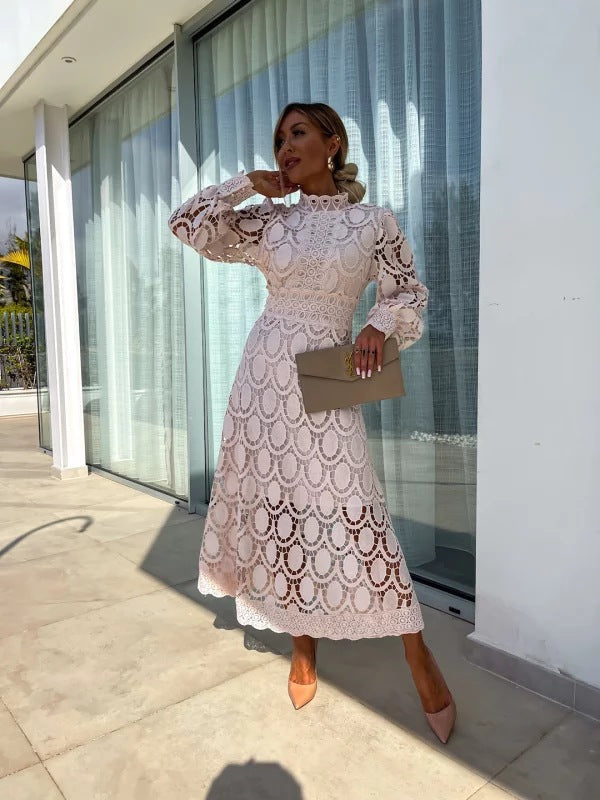 Elegant Lace Fit Bodycon Dress for Women - OutfitLondon