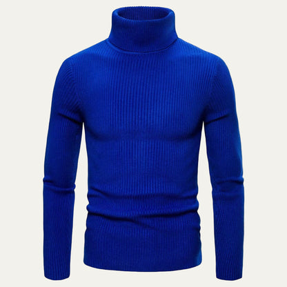 Men's Fit Ribbed Turtleneck Jumper Sweater