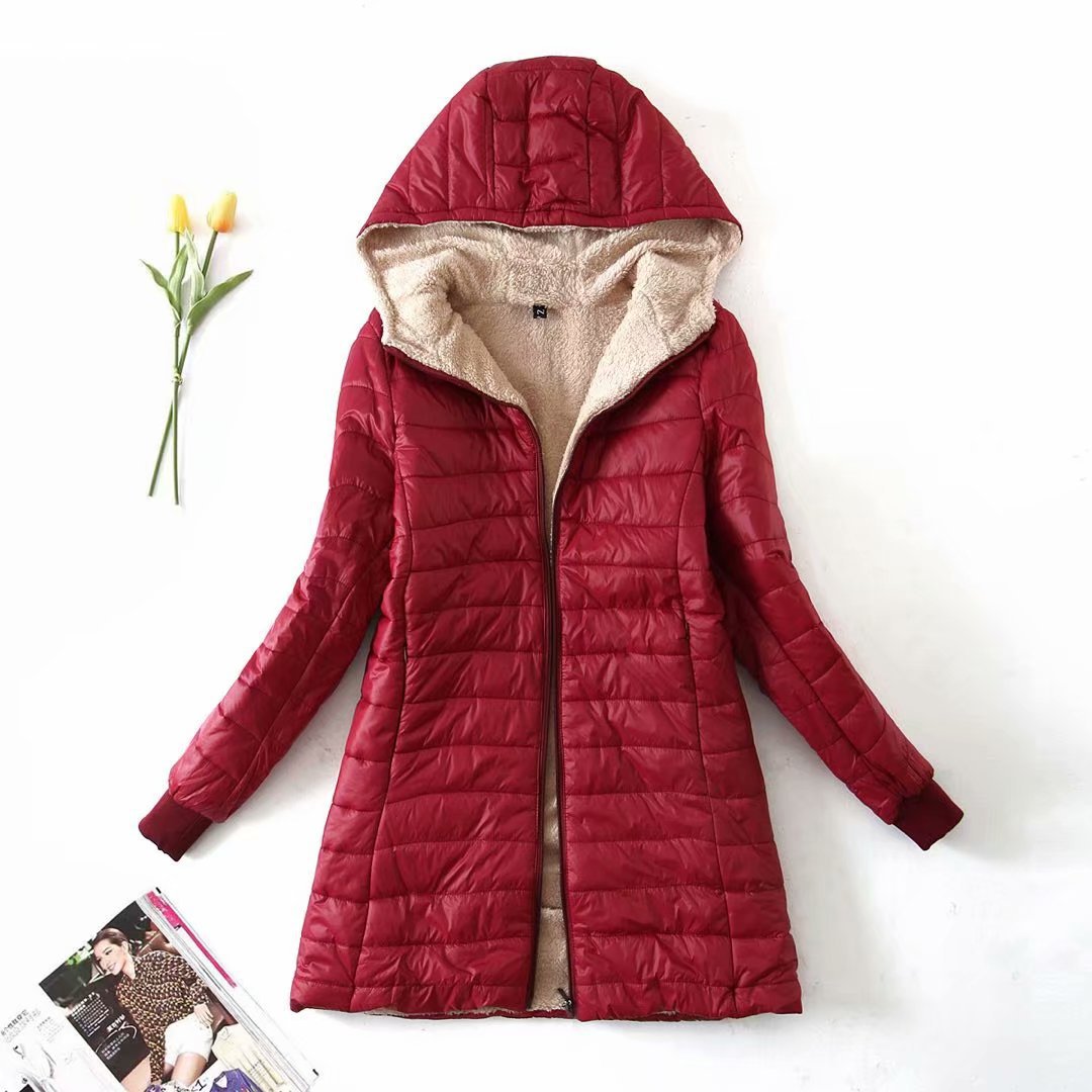 Warm Lightweight Fleece Puffer Coat