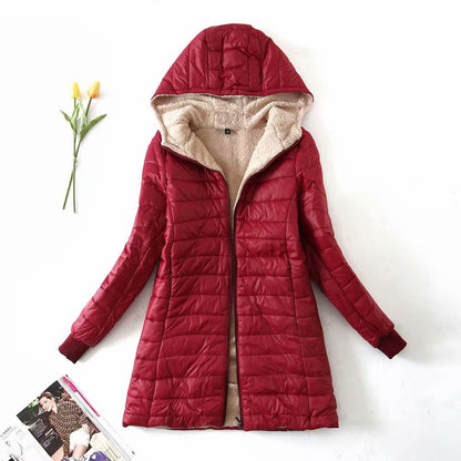 Warm Lightweight Fleece Puffer Coat