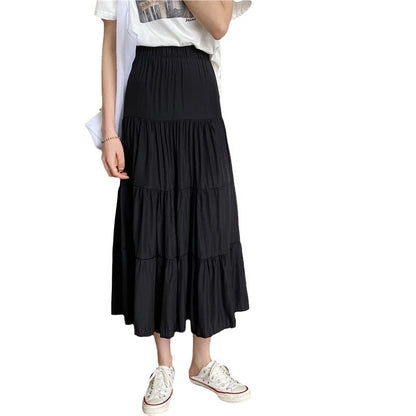 Comfy Flowy Midi Skirt