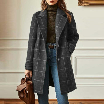 Timeless Plaid Trench Coat