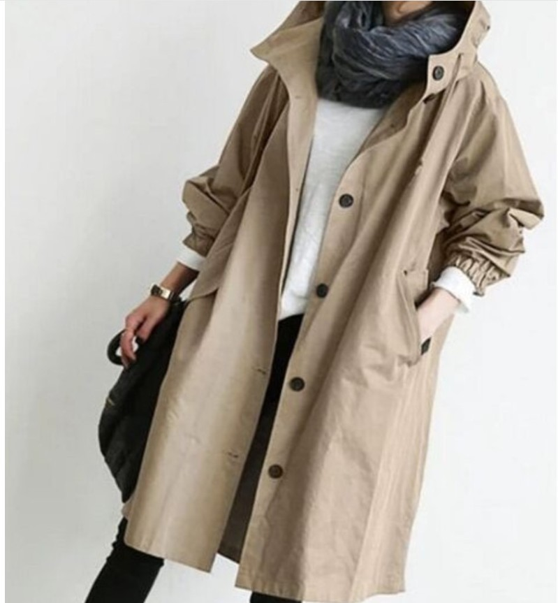 Ladies Long Waterproof Parka Jacket