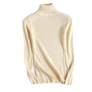 Warm Knitted Women's Turtleneck Jumper