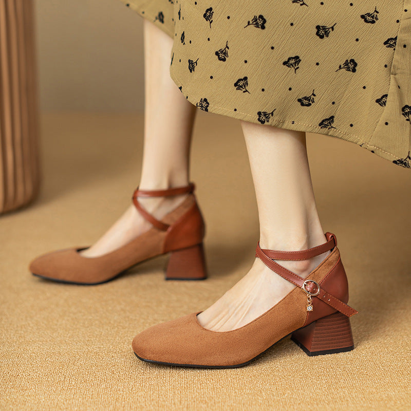 Luxury Suede High Heels - OutfitLondon