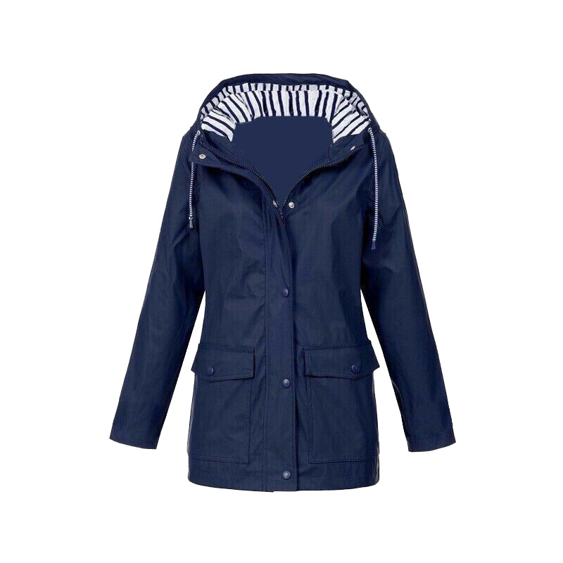 Waterproof Hooded Rain Jacket for Women