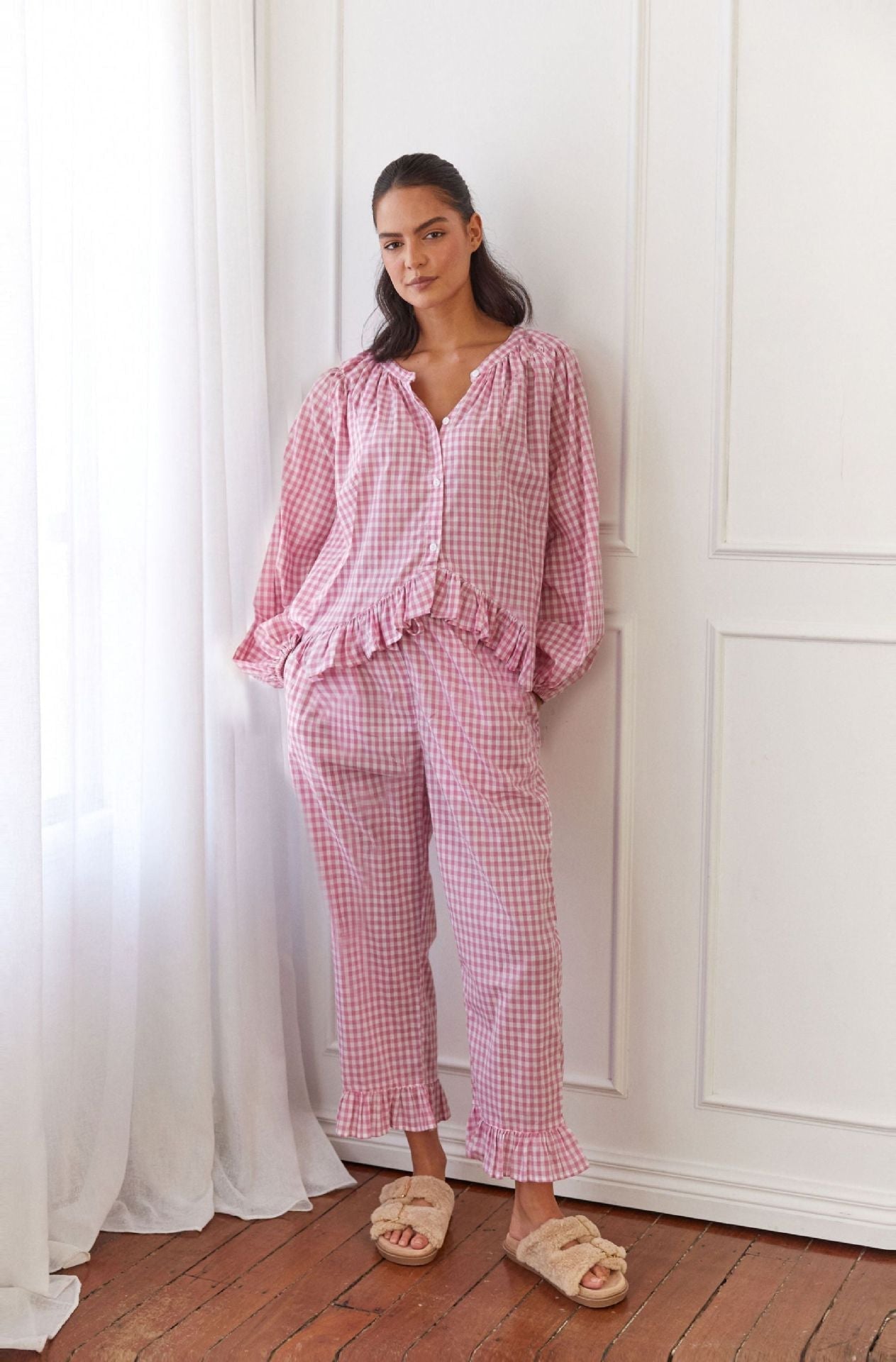 Pretty Top and Wide Leg Pants Set