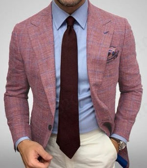 Slim Fit Men's Classic Two Button Blazer