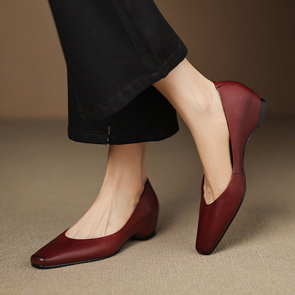 Real Leather Ballet Shoes