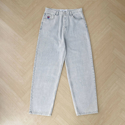 Comfortable Classic Straight Leg Jeans / Easy Fit Distressed Denim Shorts