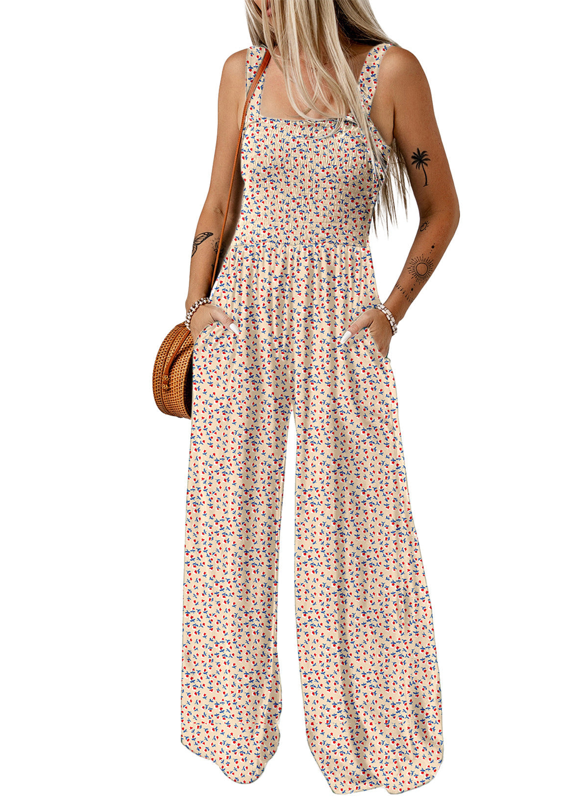 Bright Floral Women's Summer Jumpsuit