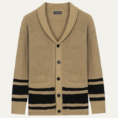Men's Classic Stripe Knitted Sweater Cardigan