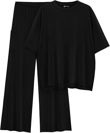 Comfortable Everyday Tops and Stretchy Pants Set