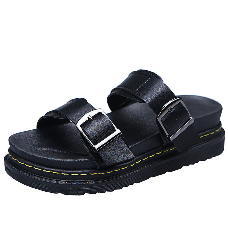 Comfy Buckle Strap Summer Sandals