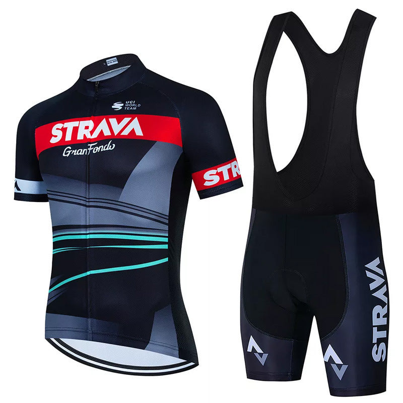 Men's Pro Cycling Jersey and Shorts Performance Set