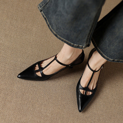 Authentic Real Leather High Heels