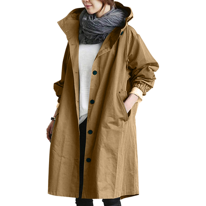 Ladies Long Waterproof Parka Jacket - OutfitLondon