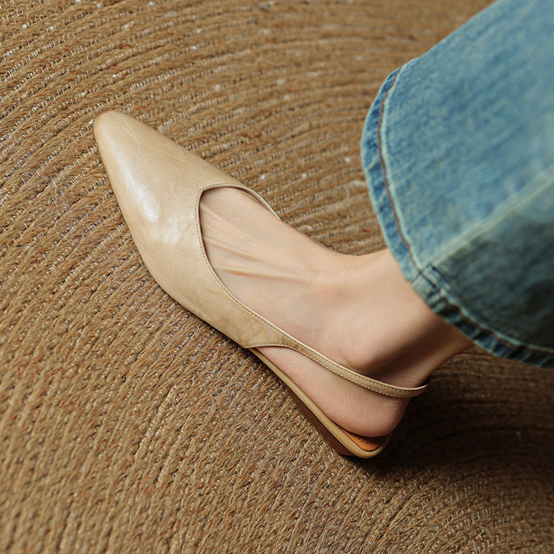 Authentic Leather Mule Shoes
