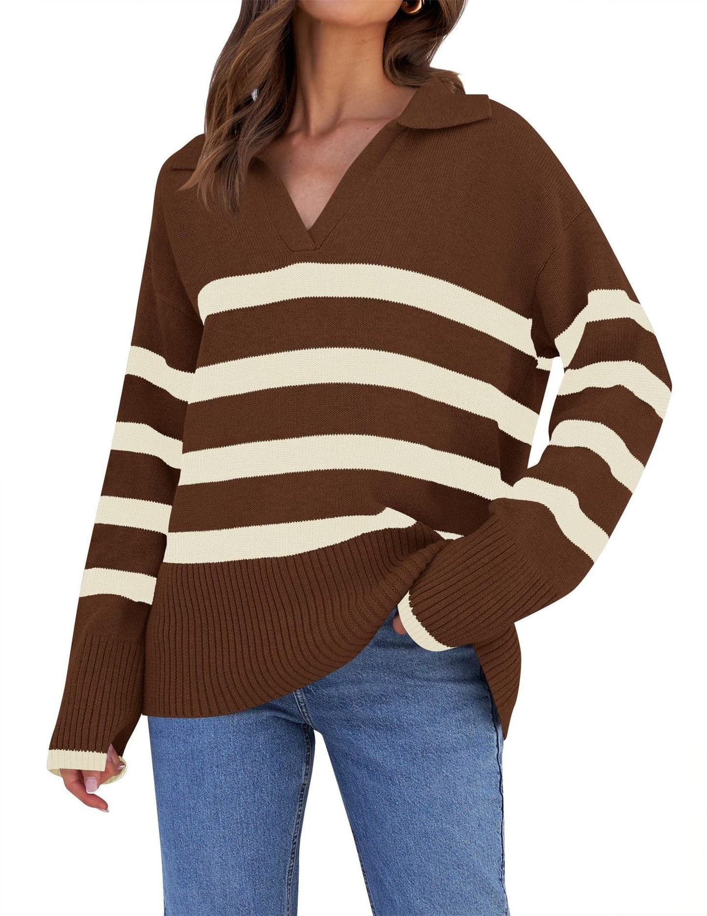 Soft Oversized Knit Winter Sweater Casual Fit - OutfitLondon