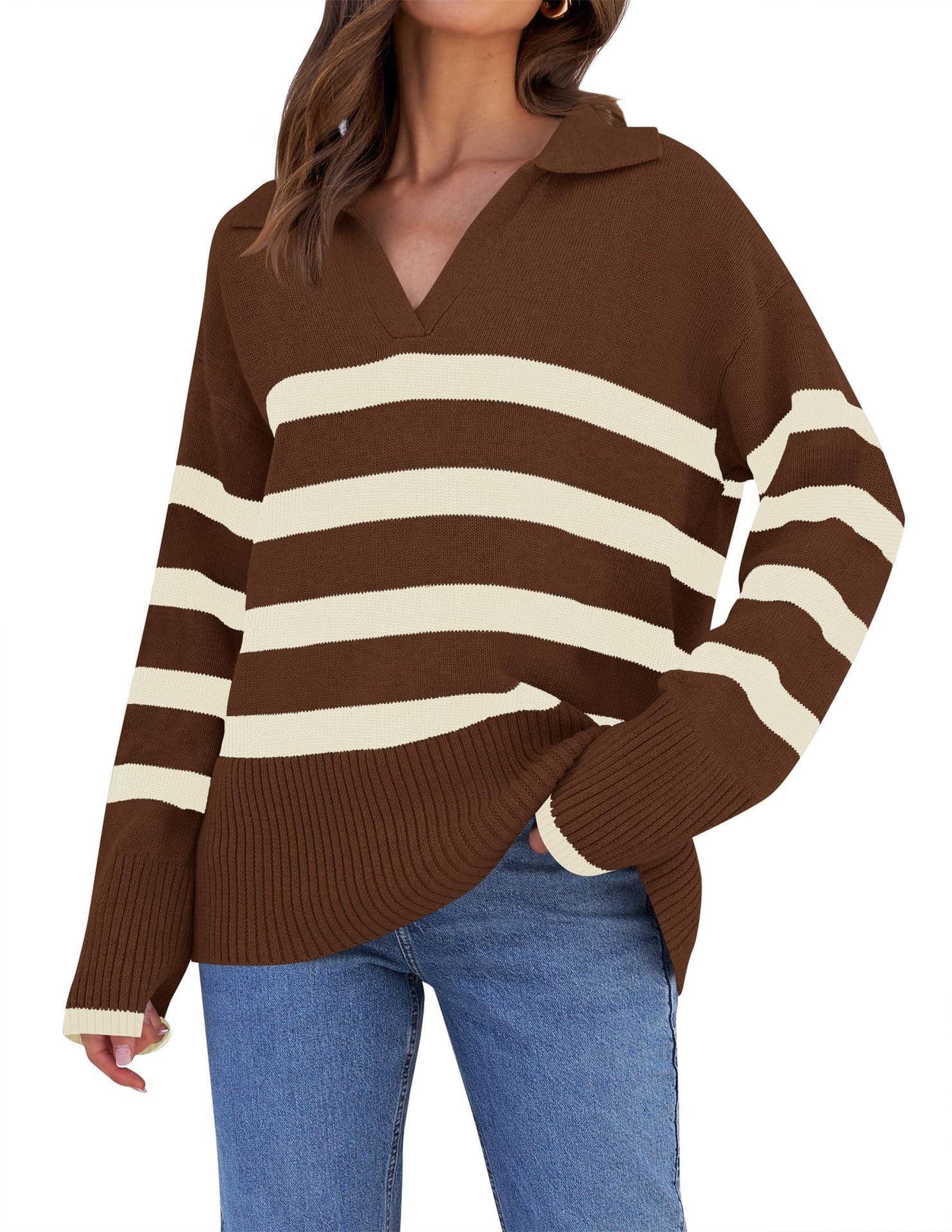 Soft Oversized Knit Winter Sweater Casual Fit - OutfitLondon