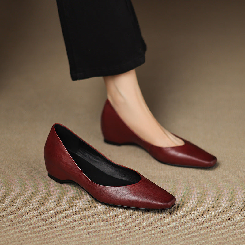 Real Leather Ballet Shoes - OutfitLondon
