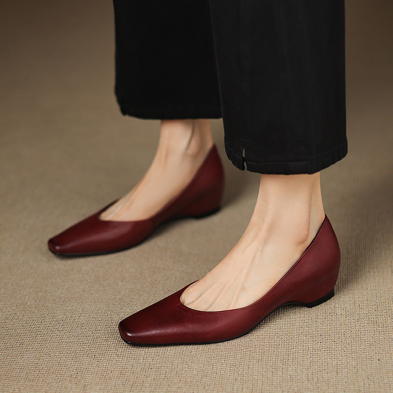 Real Leather Ballet Shoes