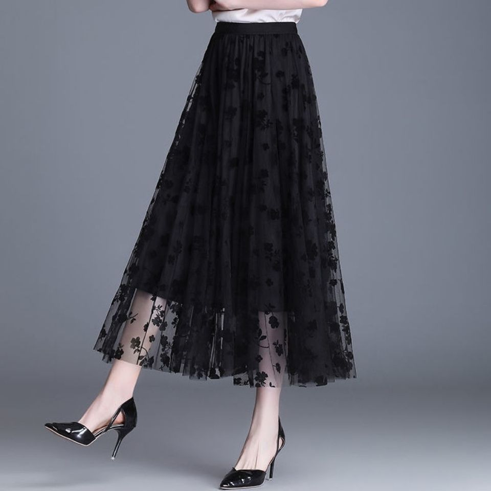 Pretty Floral Knee Length Skirt