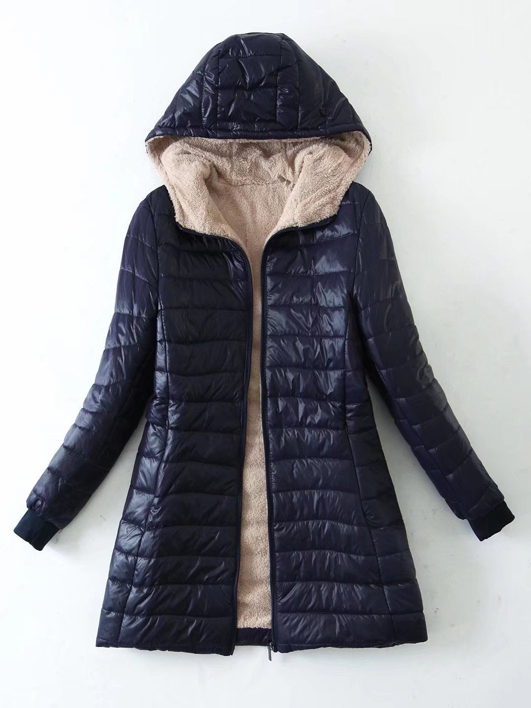 Warm Lightweight Fleece Puffer Coat