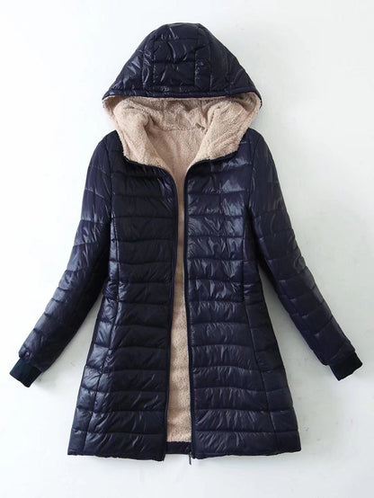 Warm Lightweight Fleece Puffer Coat