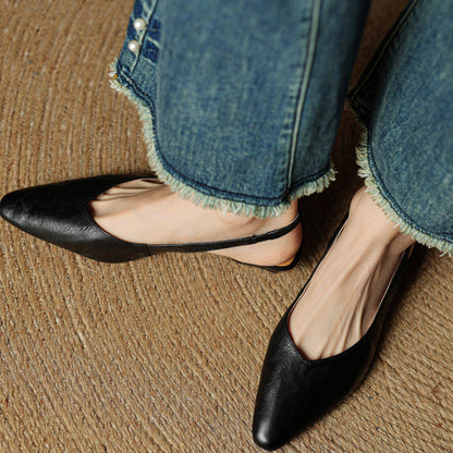 Authentic Leather Mule Shoes