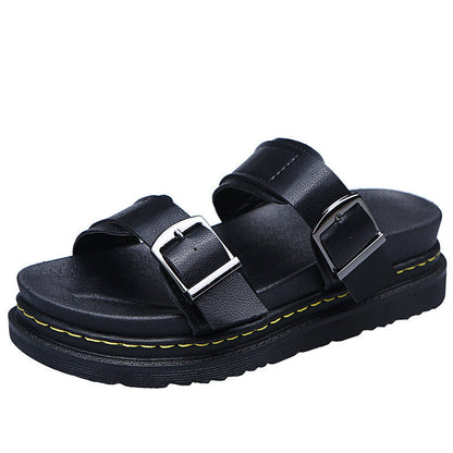 Comfy Buckle Strap Summer Sandals