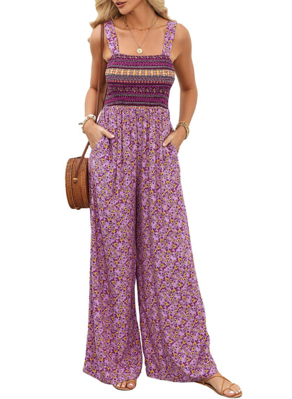 Bright Floral Women's Summer Jumpsuit