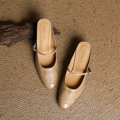 Authentic Leather Slide Shoes