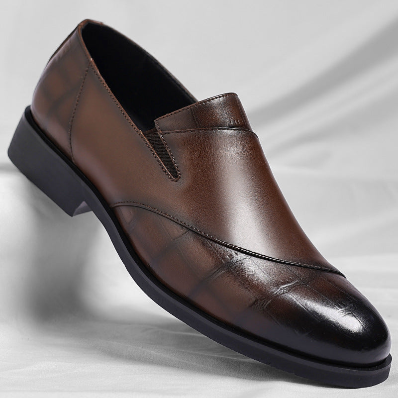 Sparkling Leather Slip On Shoes - OutfitLondon