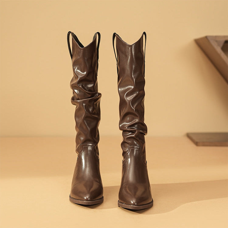Premium Brown Leather Ankle Boots