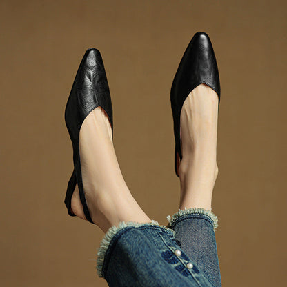 Authentic Leather Mule Shoes
