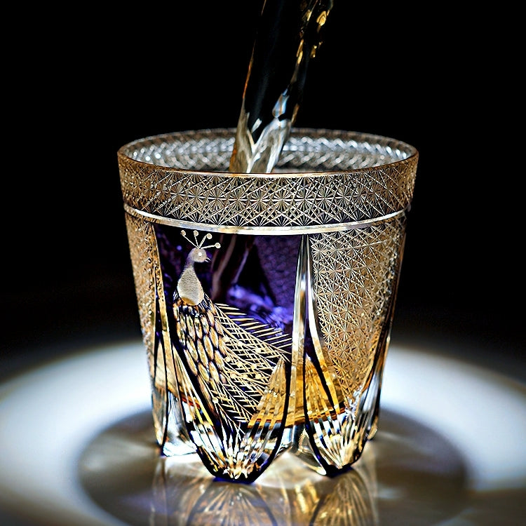 Premium Etched Whiskey Glass Set in Wooden Box - OutfitLondon