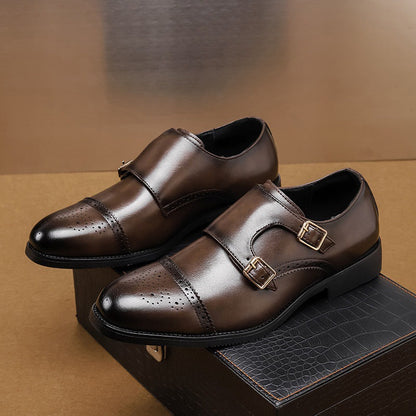Luxury Double Buckle Dress Shoes
