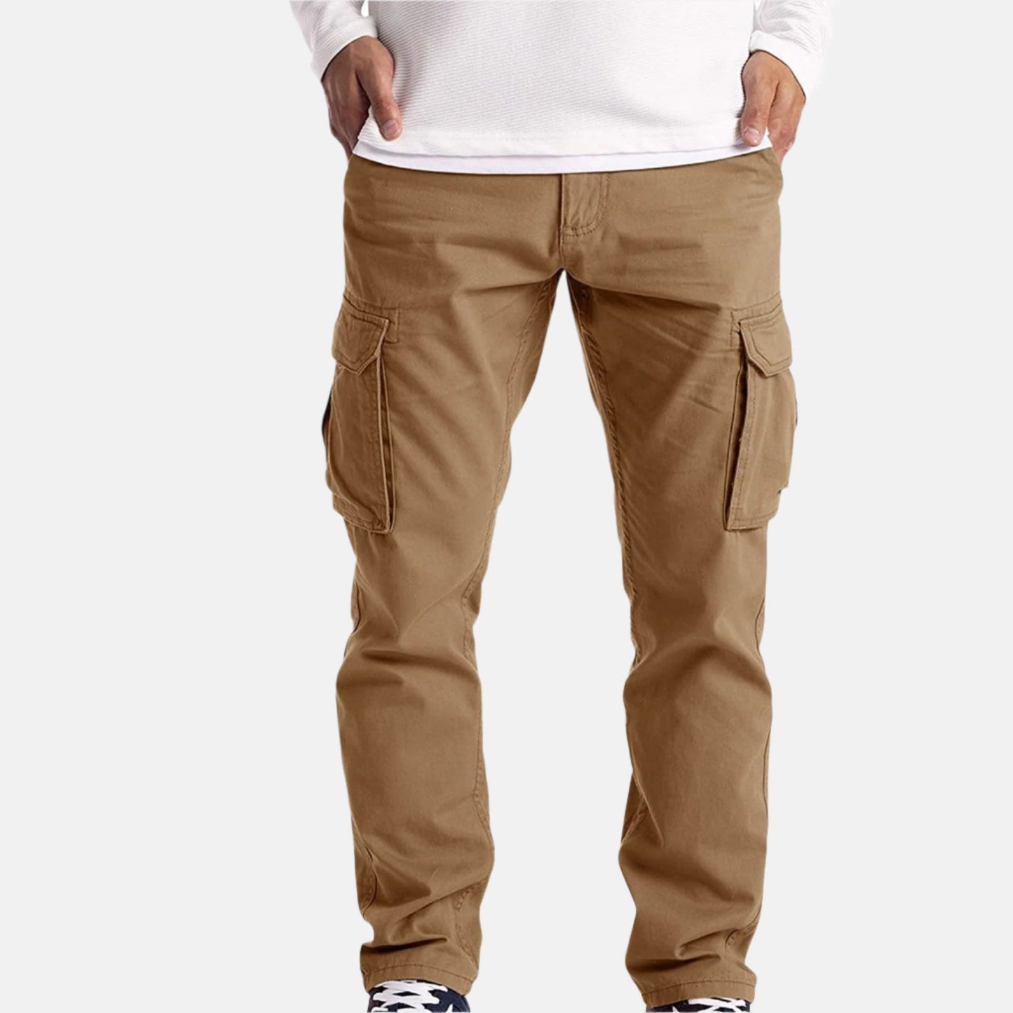 Men's Comfortable Cargo Pants with Large Pocket Storage