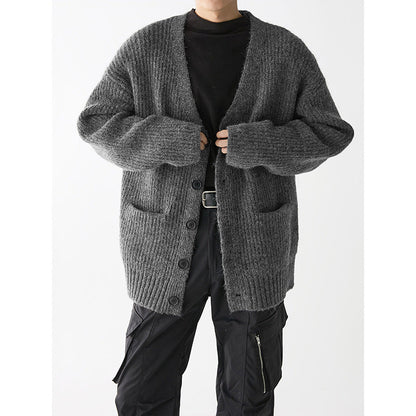 Men's Chunky Thick Knitted Cardigan Sweater