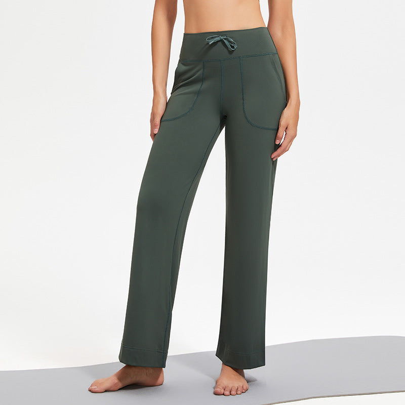 Comfortable High Waist Wide Leg Trousers