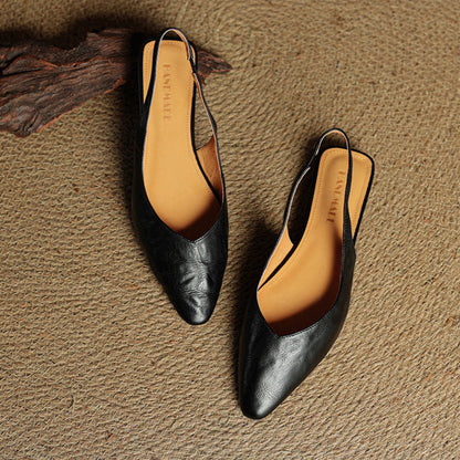 Authentic Leather Mule Shoes