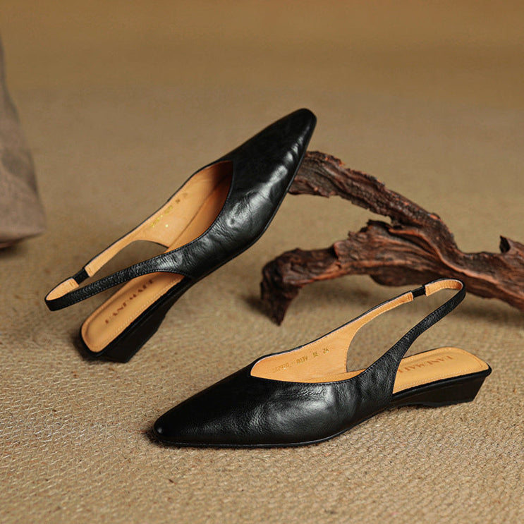 Authentic Leather Mule Shoes