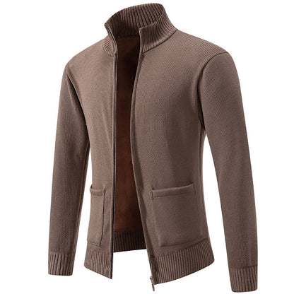 Versatile Zip Up Cardigan with Pockets