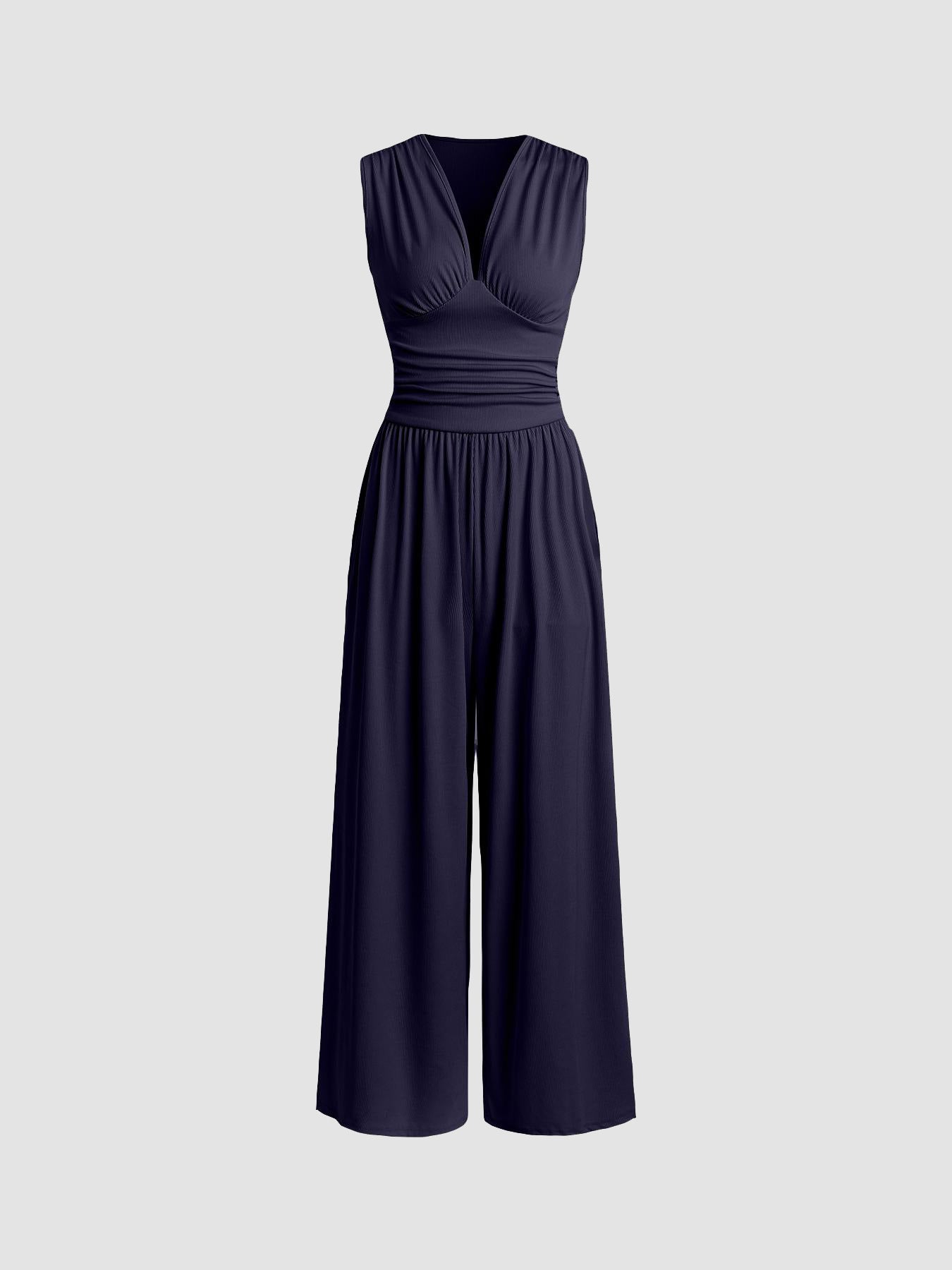 Stylish Sleeveless Wide Leg Romper