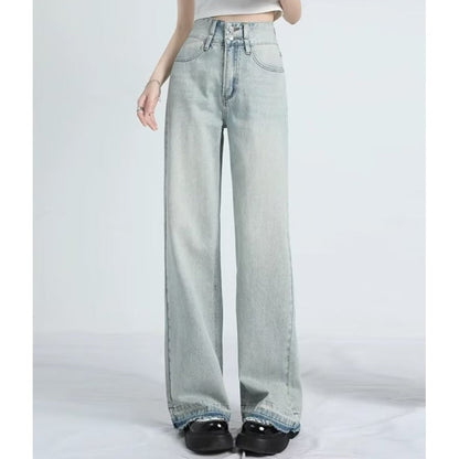 Relaxed Fit Distressed Denim Jeans