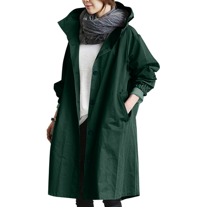 Ladies Long Waterproof Parka Jacket